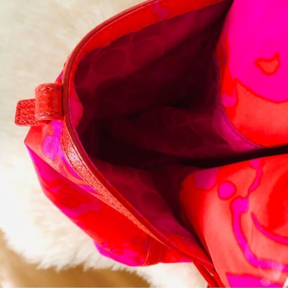 Kate Spade Tropical Red and Pink Floral Medium Tote Bag - Picture 8 of 10